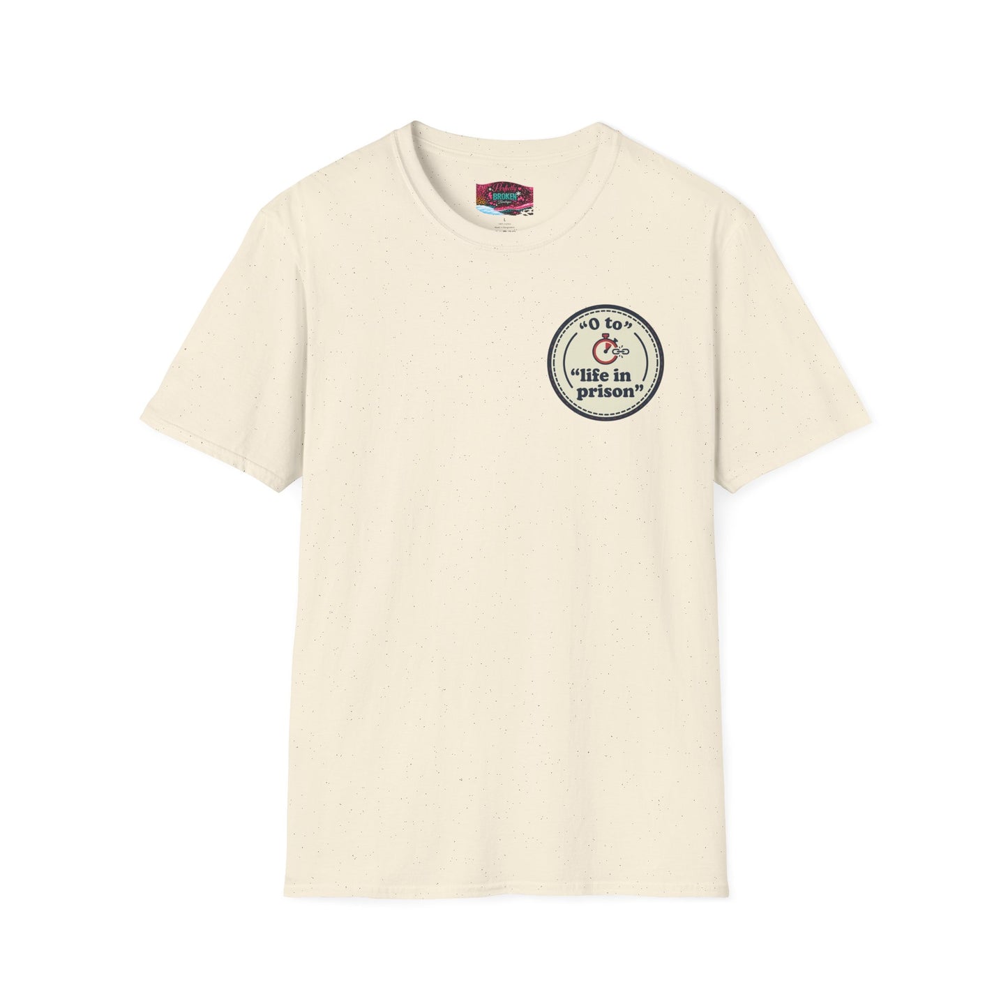 0 to Life in Prison Bicycle Patch Tee