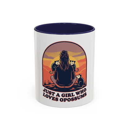 Just a Girl Who Loves Opossums Mug