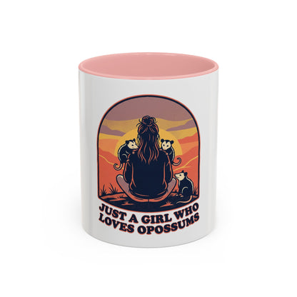 Just a Girl Who Loves Opossums Mug
