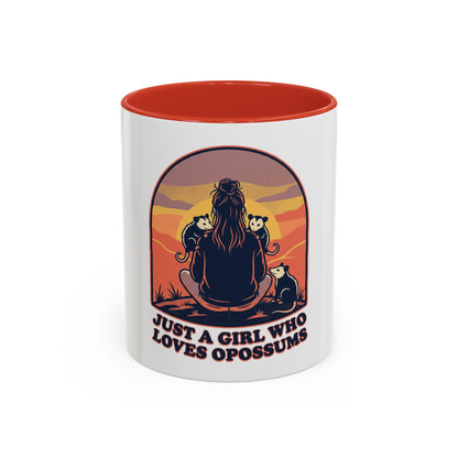 Just a Girl Who Loves Opossums Mug