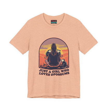 Just a Girl Who Loves Opossums T-Shirt