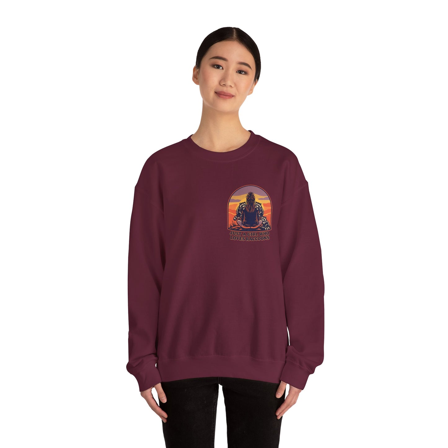Just a Girl Who Loves Raccoons Sweatshirt