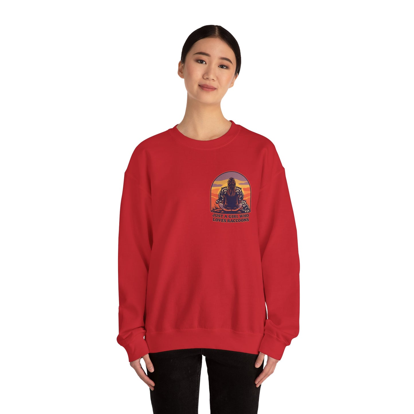 Just a Girl Who Loves Raccoons Sweatshirt