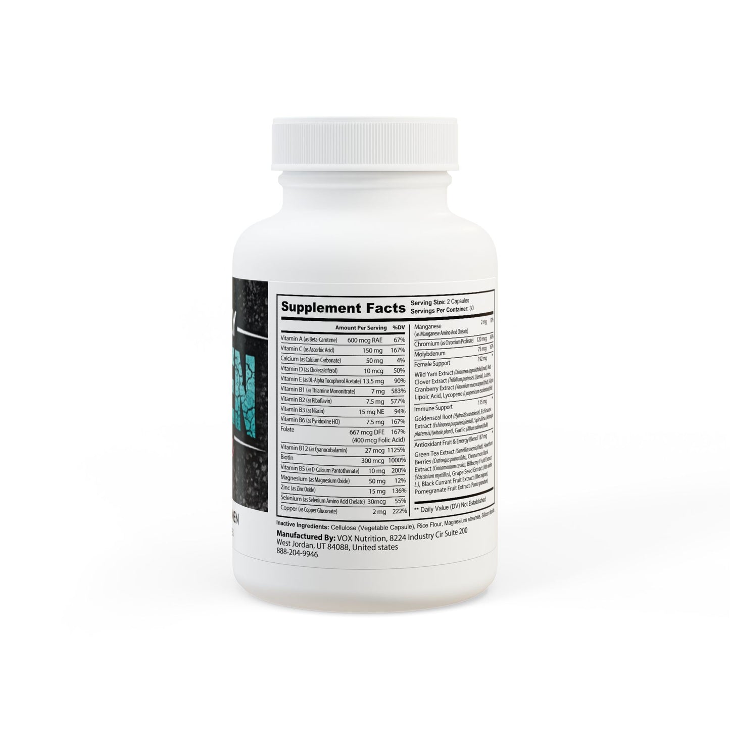 Multivitamin for Women Supplement (60 Capsules)