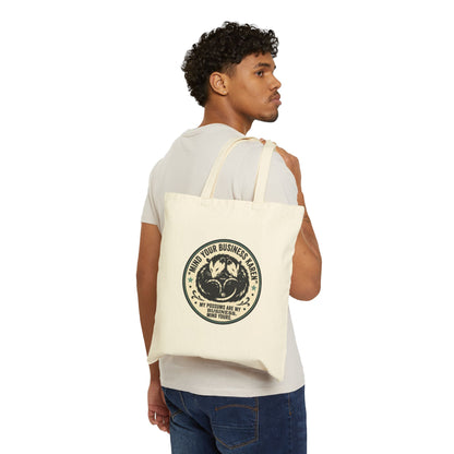 Mind Your Business, Karen" Possum Cotton Canvas Tote