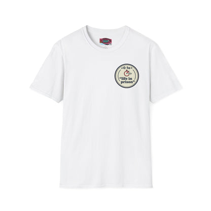 0 to Life in Prison Bicycle Patch Tee