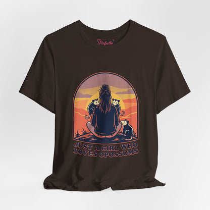 Just a Girl Who Loves Opossums T-Shirt