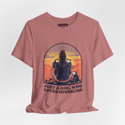 Just a Girl Who Loves Opossums T-Shirt