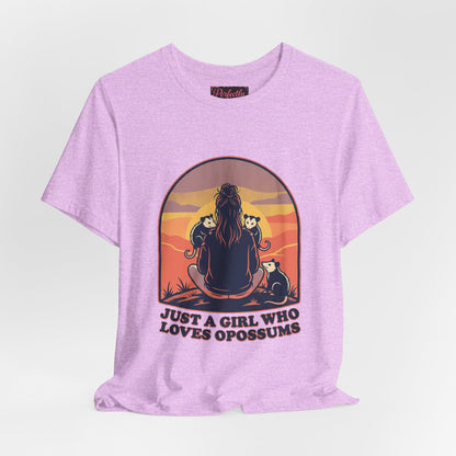 Just a Girl Who Loves Opossums T-Shirt