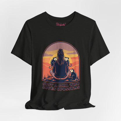 Just a Girl Who Loves Opossums T-Shirt