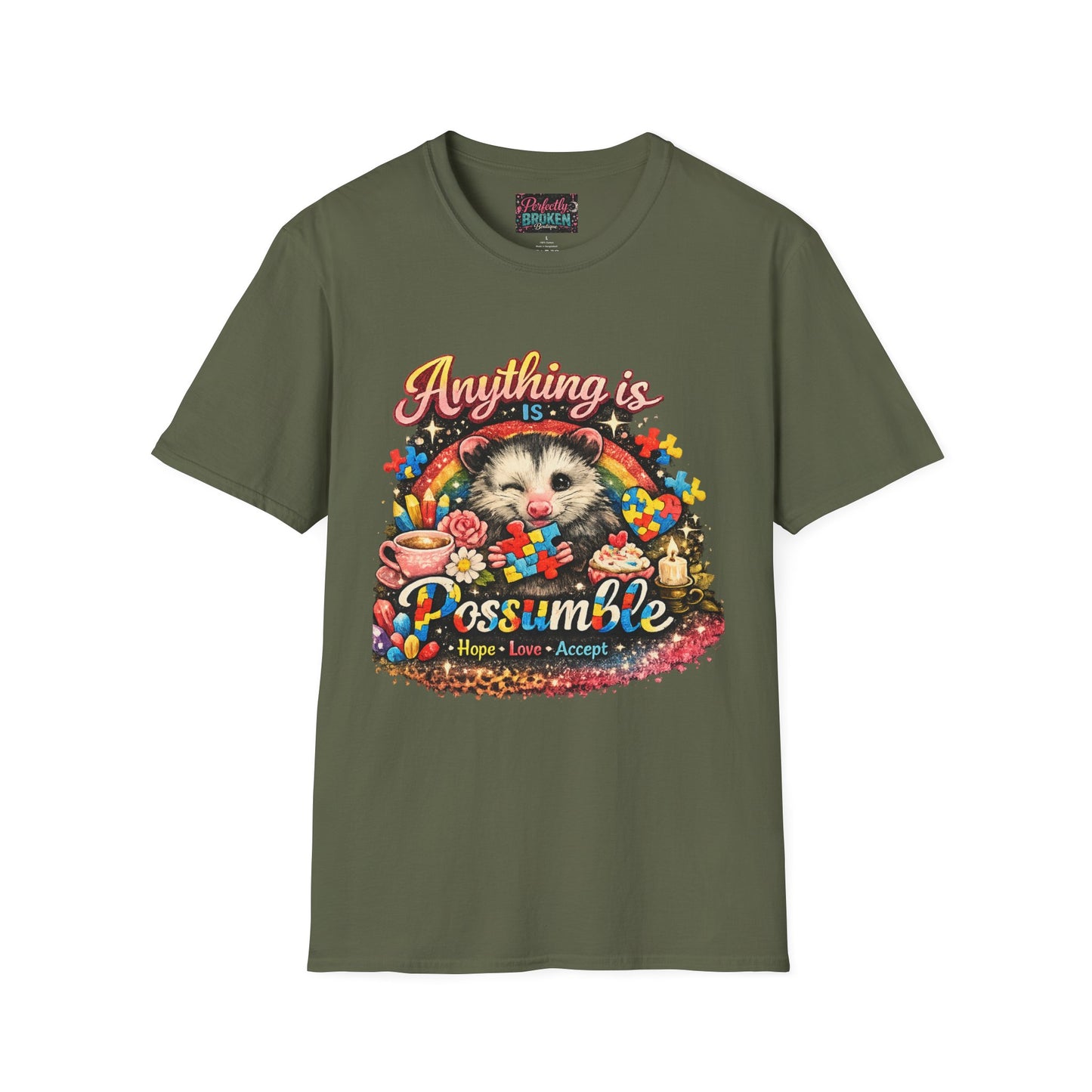 "Anything is Possumble" Graphic Tee