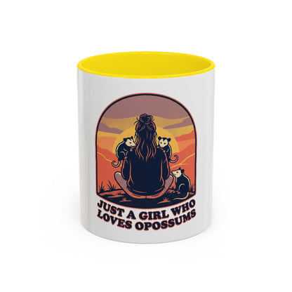 Just a Girl Who Loves Opossums Mug