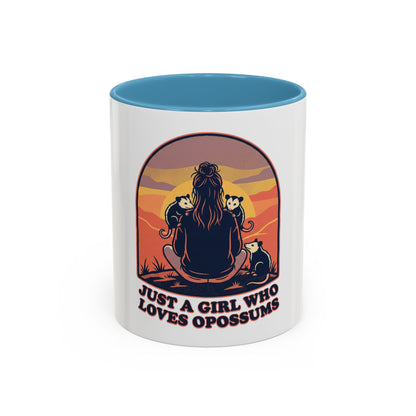 Just a Girl Who Loves Opossums Mug