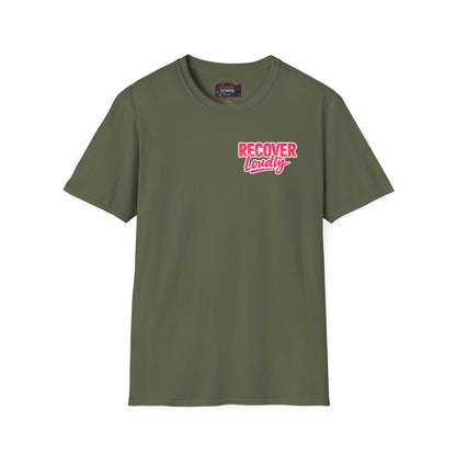 Recover Loudly Script T-Shirt