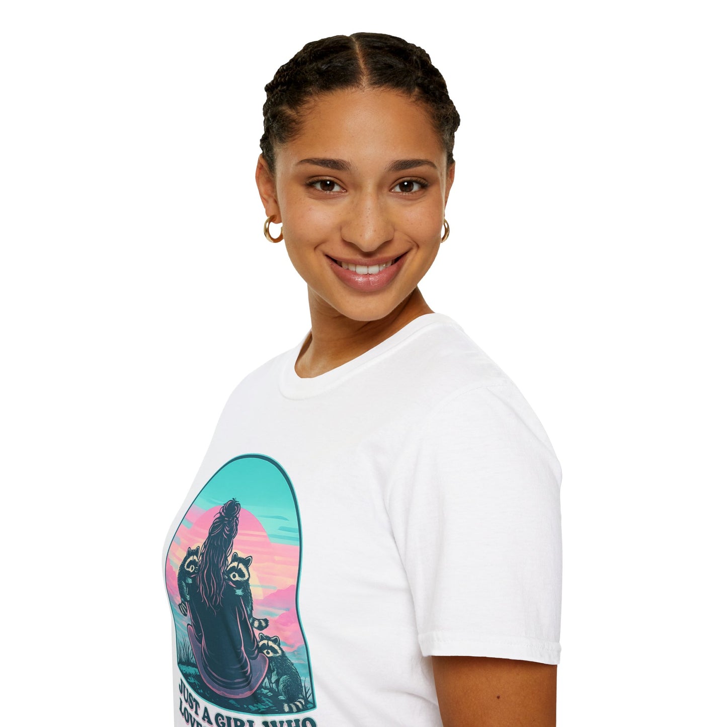 Just a Girl Who Loves Raccoons T-Shirt