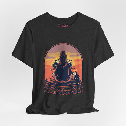 Just a Girl Who Loves Opossums T-Shirt