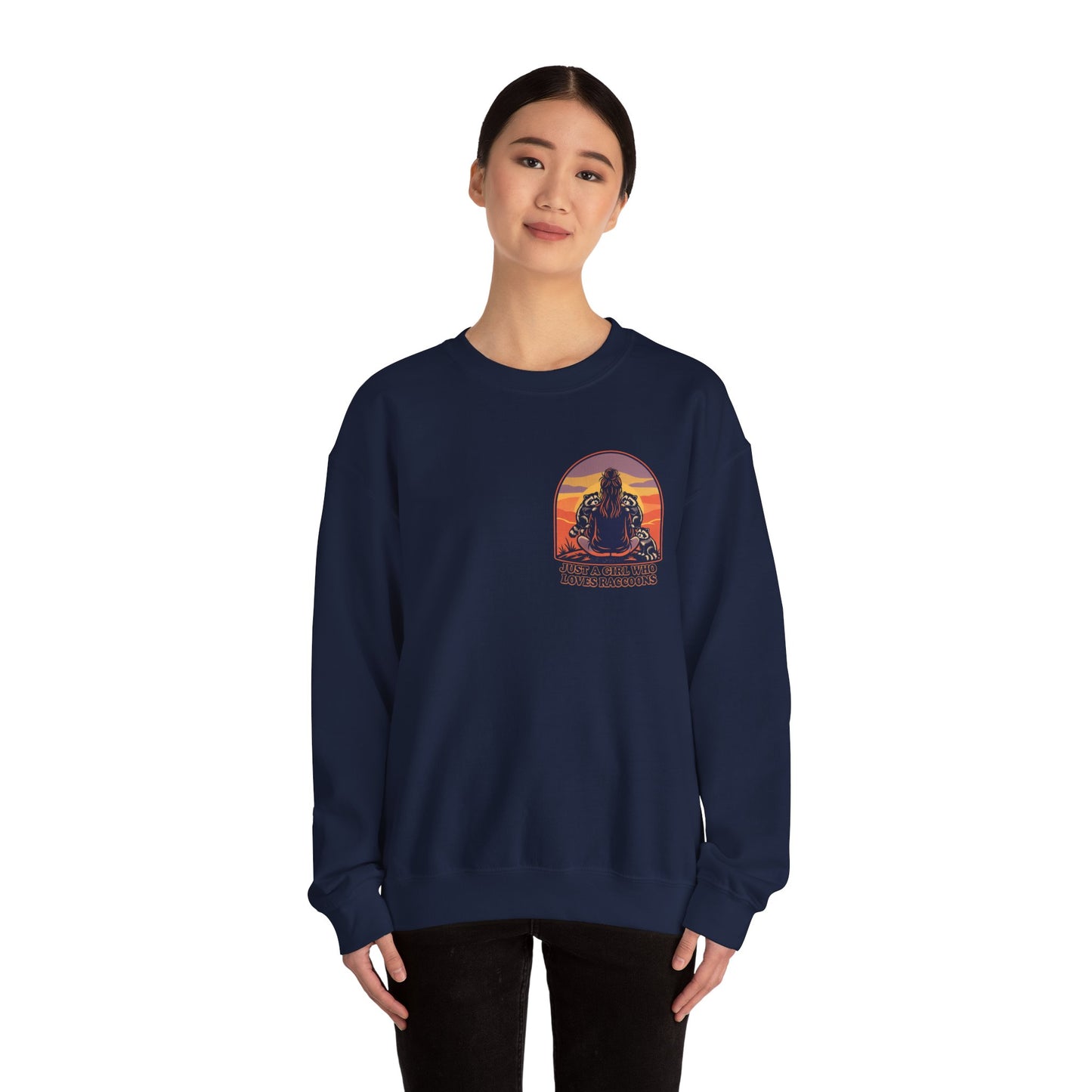 Just a Girl Who Loves Raccoons Sweatshirt