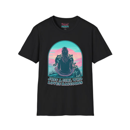 Just a Girl Who Loves Raccoons T-Shirt