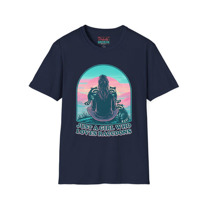 Just a Girl Who Loves Raccoons T-Shirt