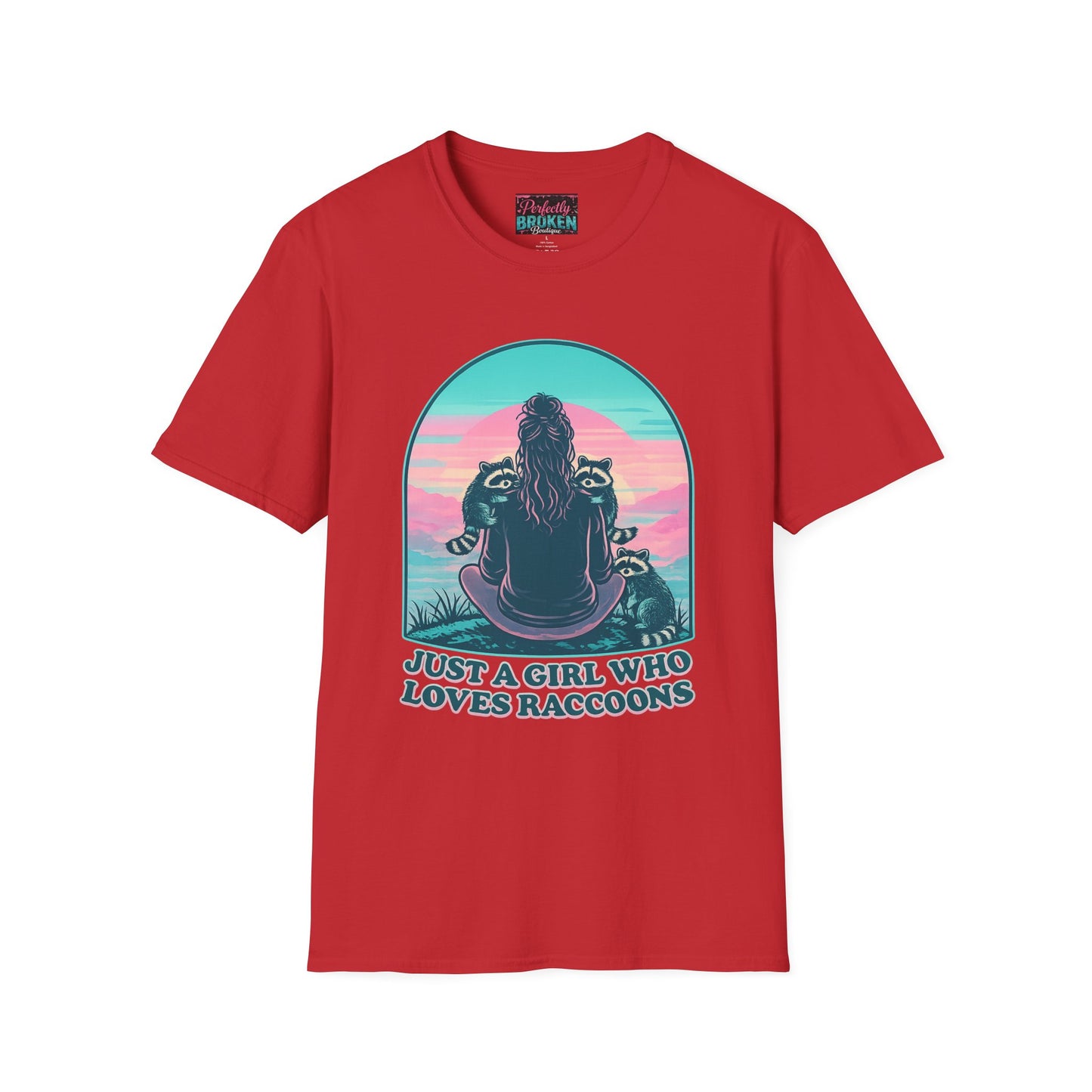 Just a Girl Who Loves Raccoons T-Shirt