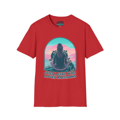 Just a Girl Who Loves Raccoons T-Shirt