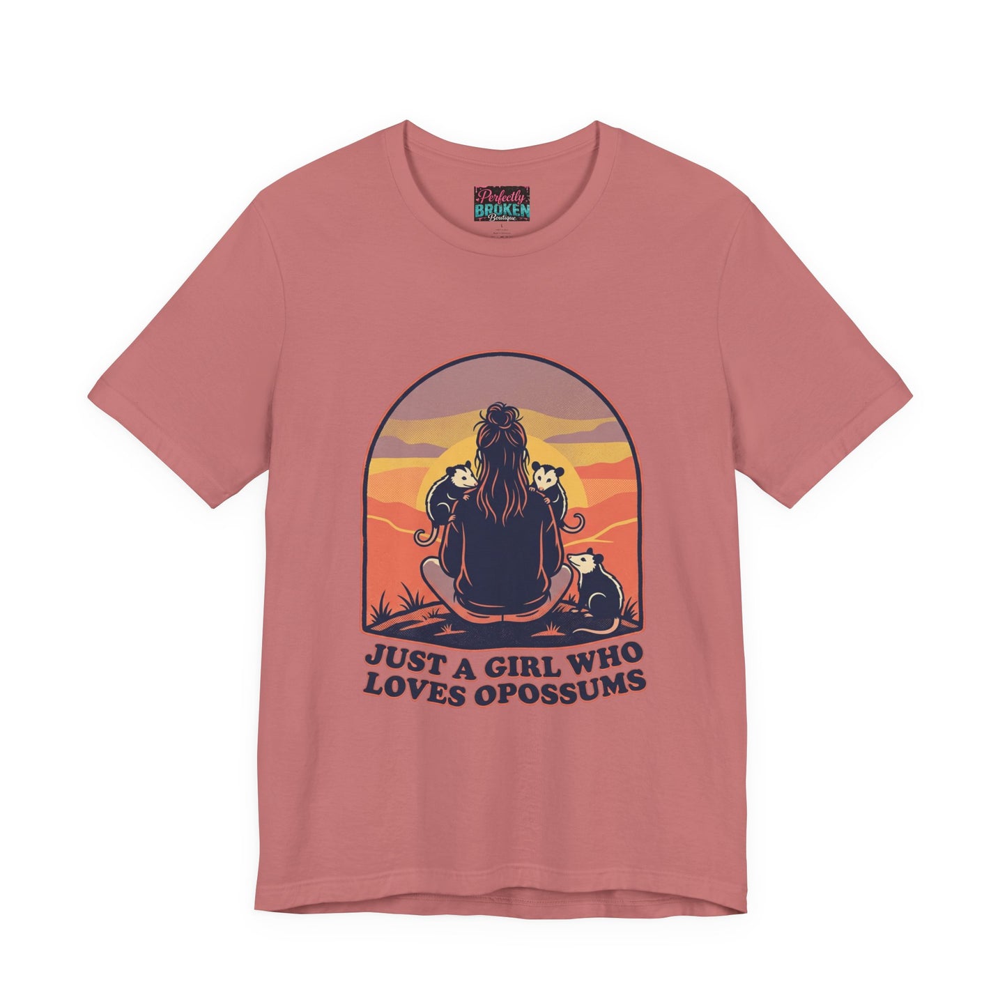 Just a Girl Who Loves Opossums T-Shirt