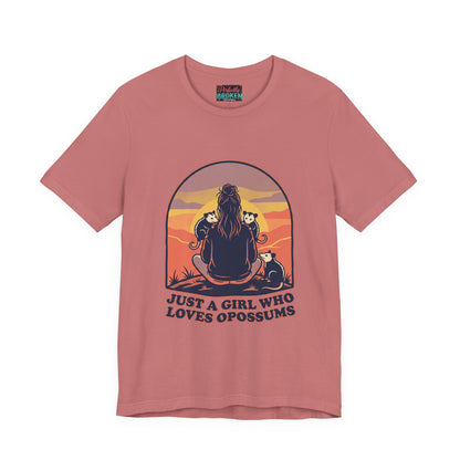 Just a Girl Who Loves Opossums T-Shirt