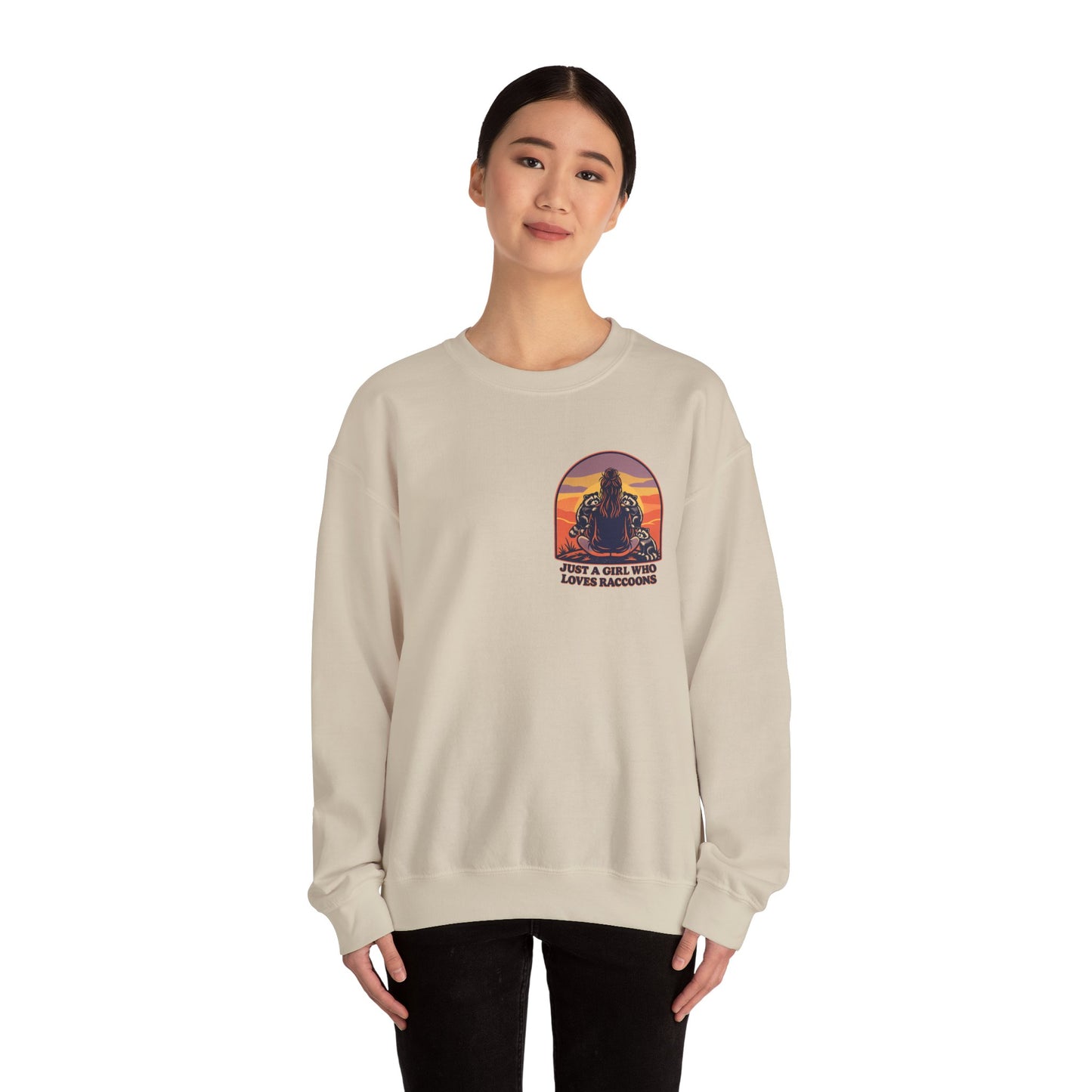 Just a Girl Who Loves Raccoons Sweatshirt