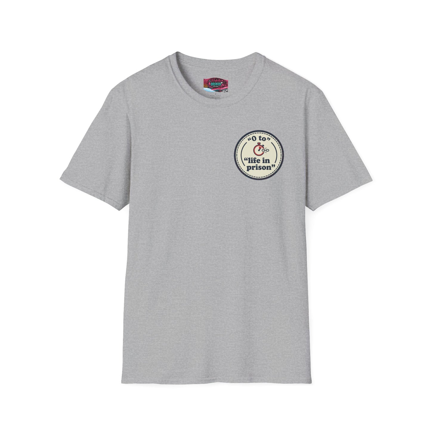 0 to Life in Prison Bicycle Patch Tee
