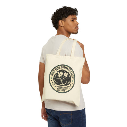 Mind Your Business, Karen" Possum Cotton Canvas Tote