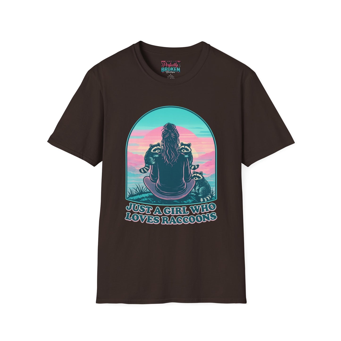 Just a Girl Who Loves Raccoons T-Shirt