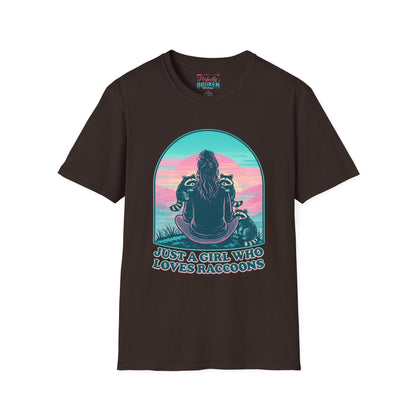 Just a Girl Who Loves Raccoons T-Shirt