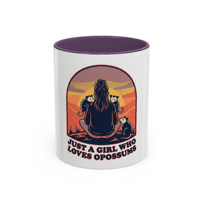 Just a Girl Who Loves Opossums Mug