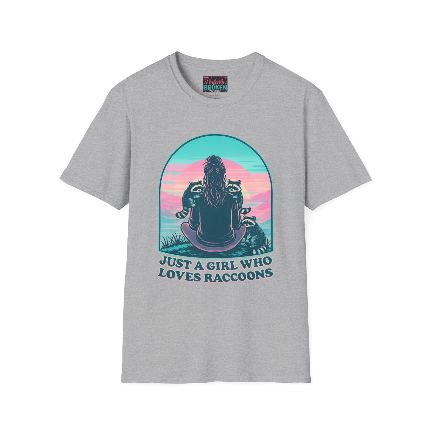 Just a Girl Who Loves Raccoons T-Shirt