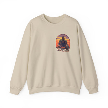 Just a Girl Who Loves Raccoons Sweatshirt