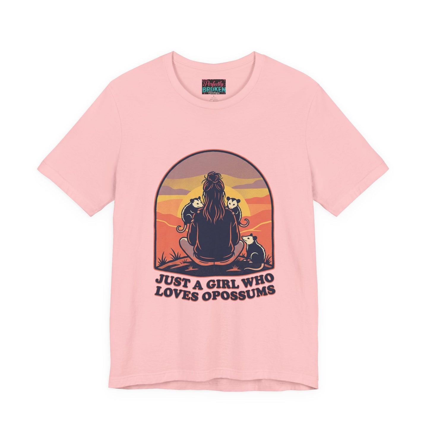 Just a Girl Who Loves Opossums T-Shirt