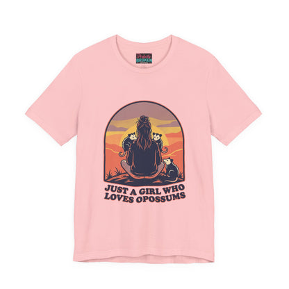 Just a Girl Who Loves Opossums T-Shirt