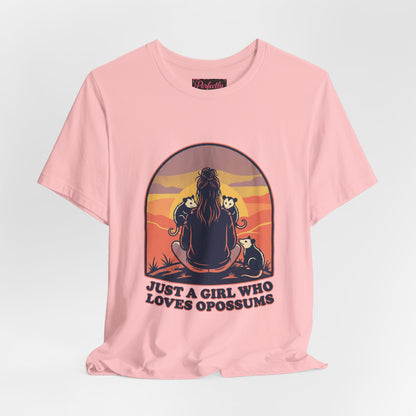 Just a Girl Who Loves Opossums T-Shirt