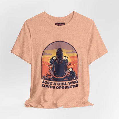 Just a Girl Who Loves Opossums T-Shirt