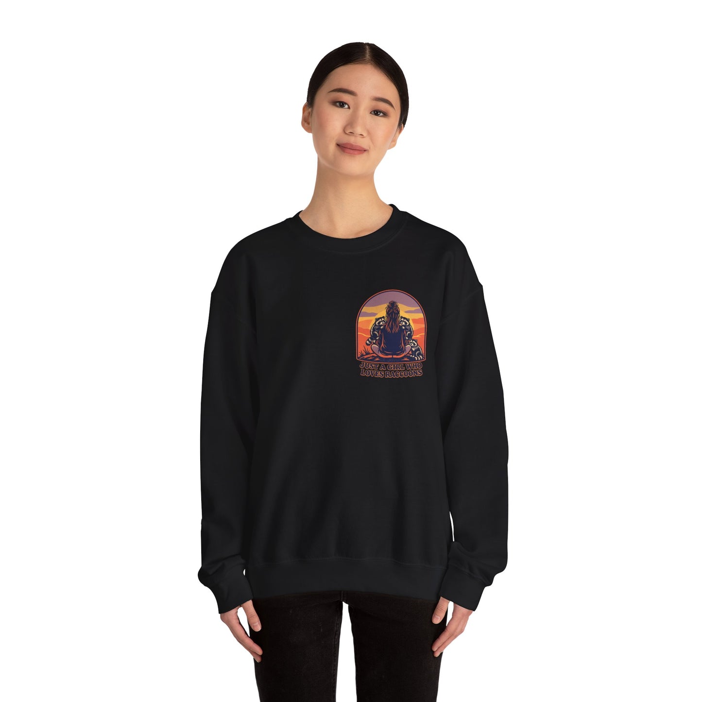 Just a Girl Who Loves Raccoons Sweatshirt