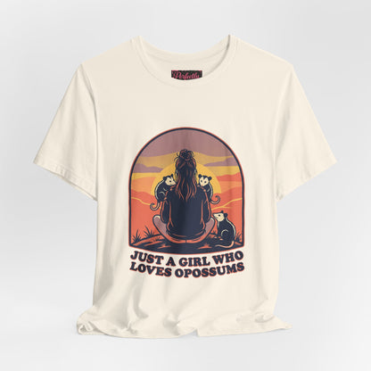 Just a Girl Who Loves Opossums T-Shirt