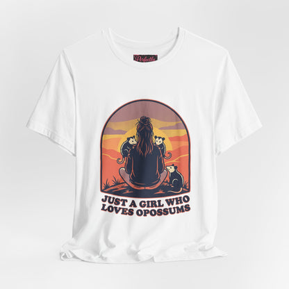 Just a Girl Who Loves Opossums T-Shirt