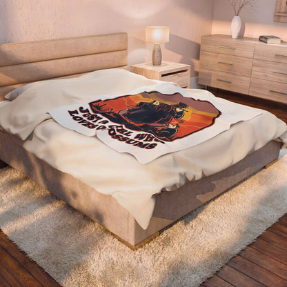 Just a Girl Who Loves Opossums Cozy Throw