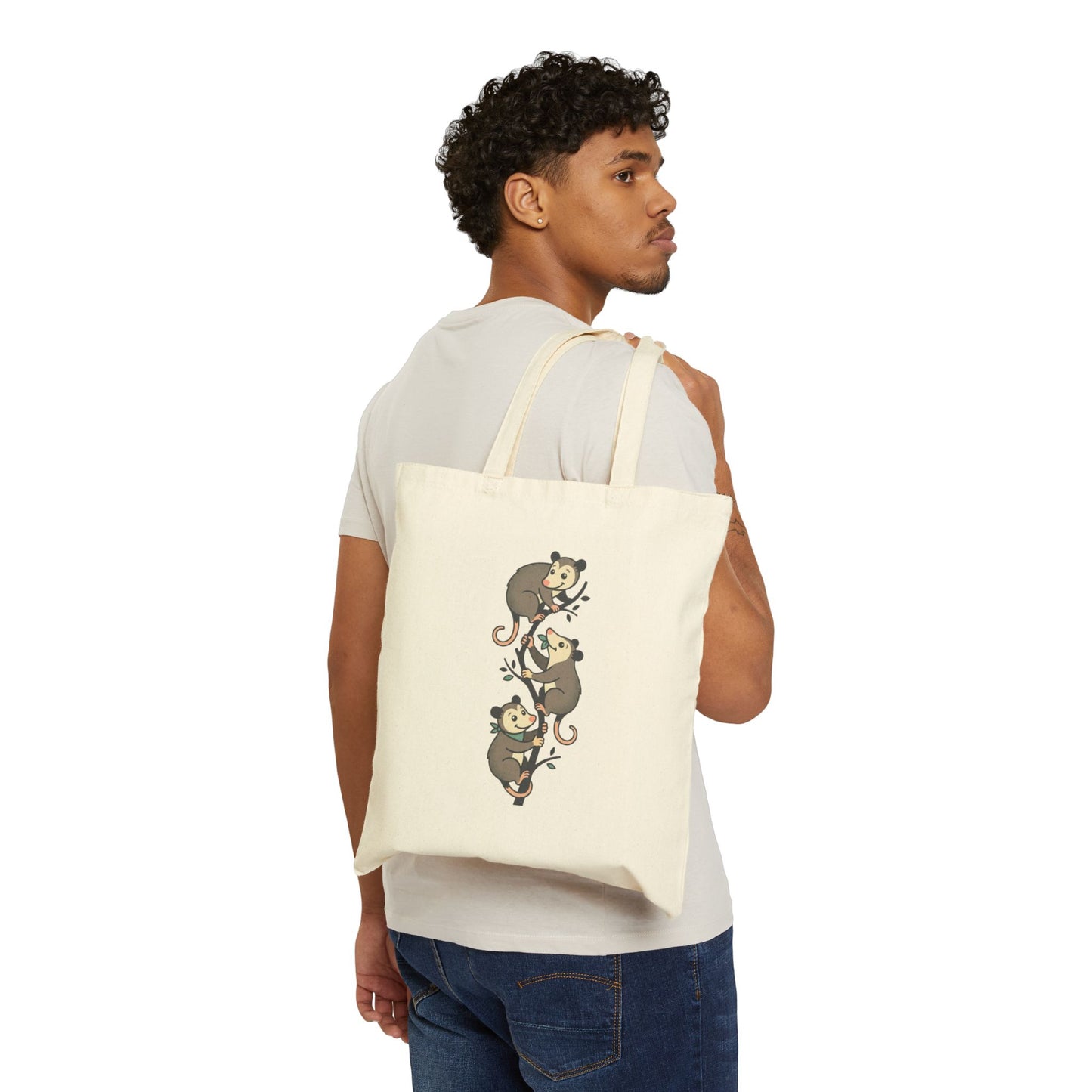 Just a Girl Who Loves Opossums Canvas Tote