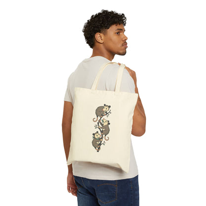 Just a Girl Who Loves Opossums Canvas Tote
