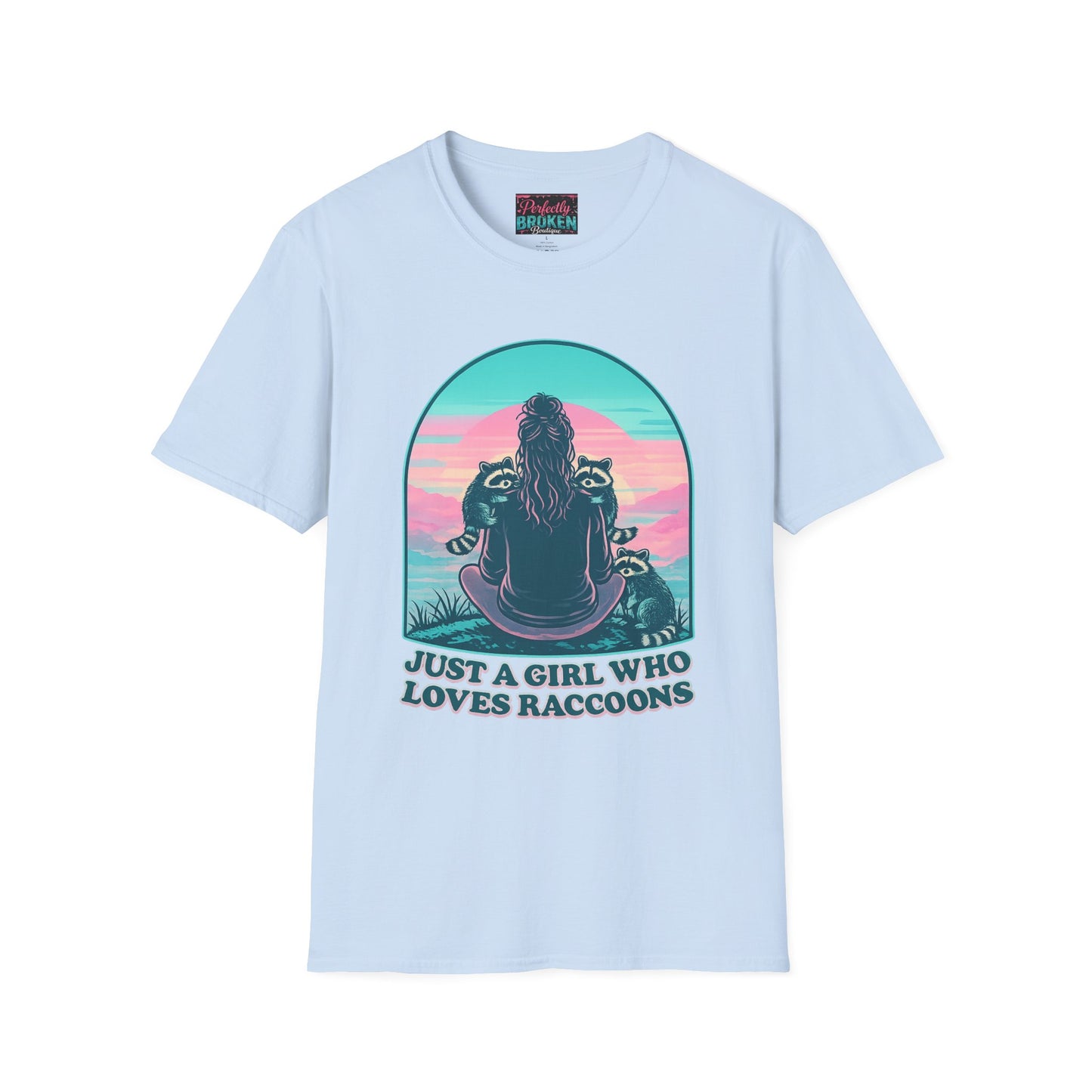 Just a Girl Who Loves Raccoons T-Shirt