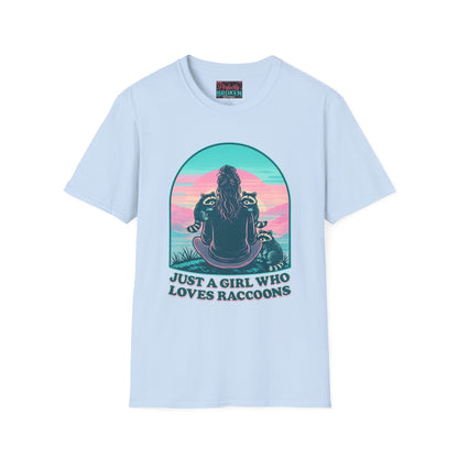 Just a Girl Who Loves Raccoons T-Shirt