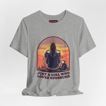 Just a Girl Who Loves Opossums T-Shirt