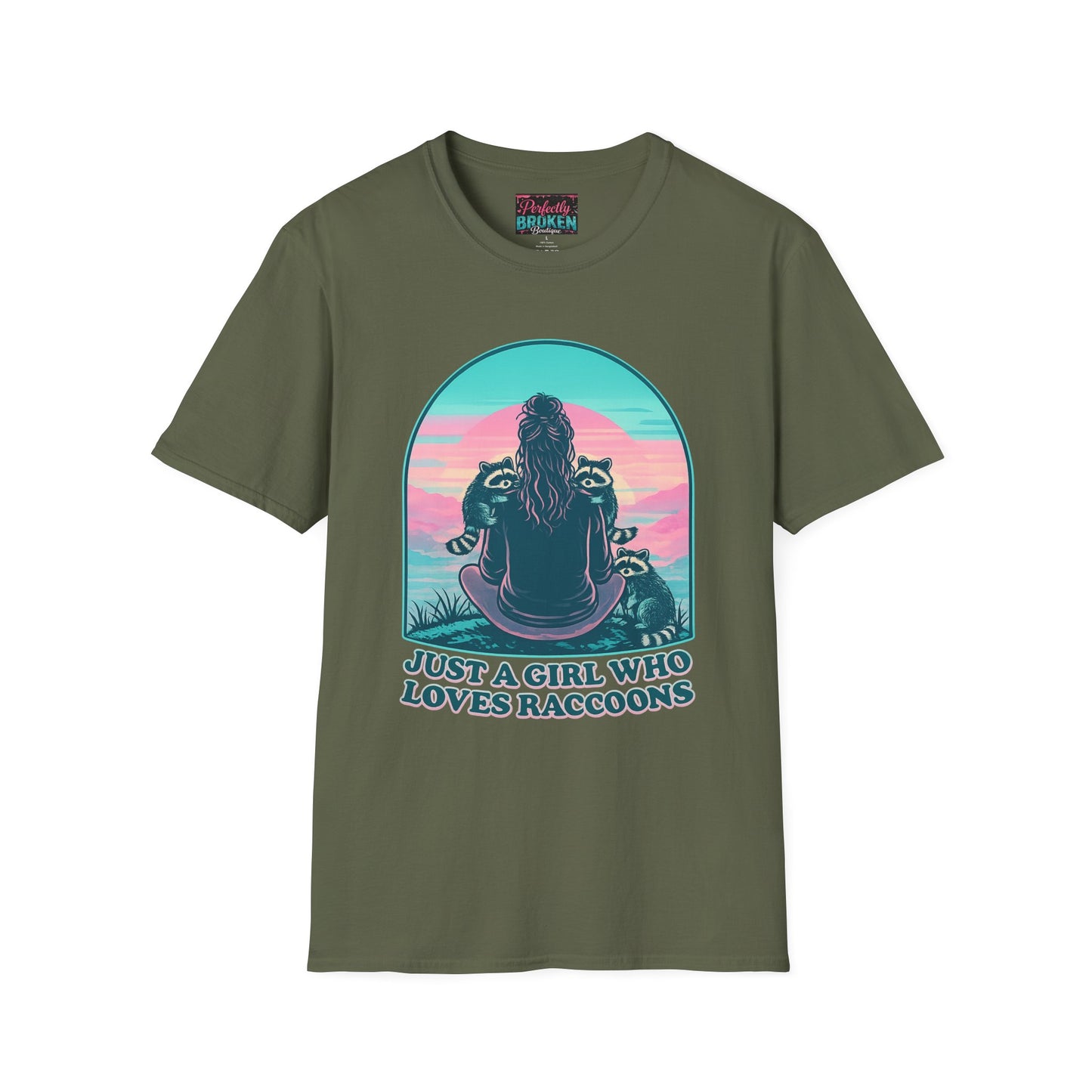 Just a Girl Who Loves Raccoons T-Shirt