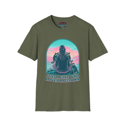 Just a Girl Who Loves Raccoons T-Shirt